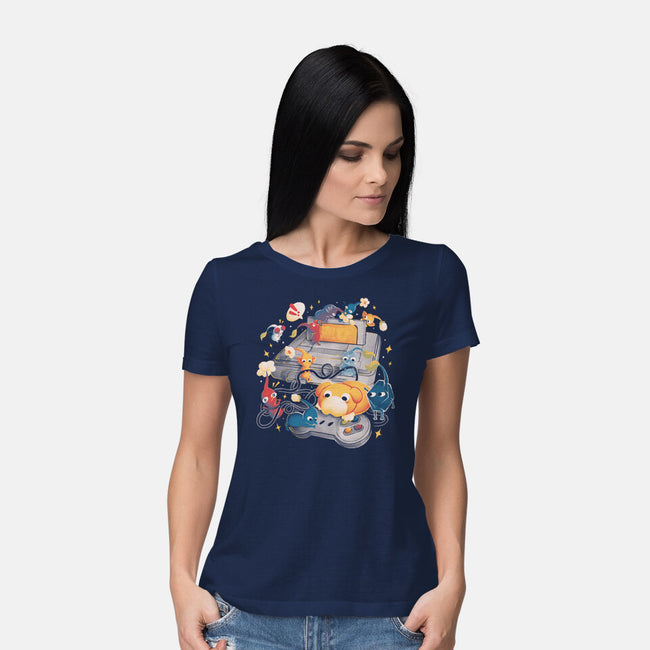 Tiny Gamers-Womens-Basic-Tee-eduely