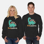 Bookasaurus-Unisex-Crew Neck-Sweatshirt-NemiMakeit