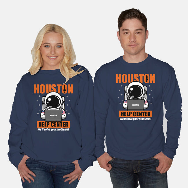 Houston Help Center-Unisex-Crew Neck-Sweatshirt-Boggs Nicolas