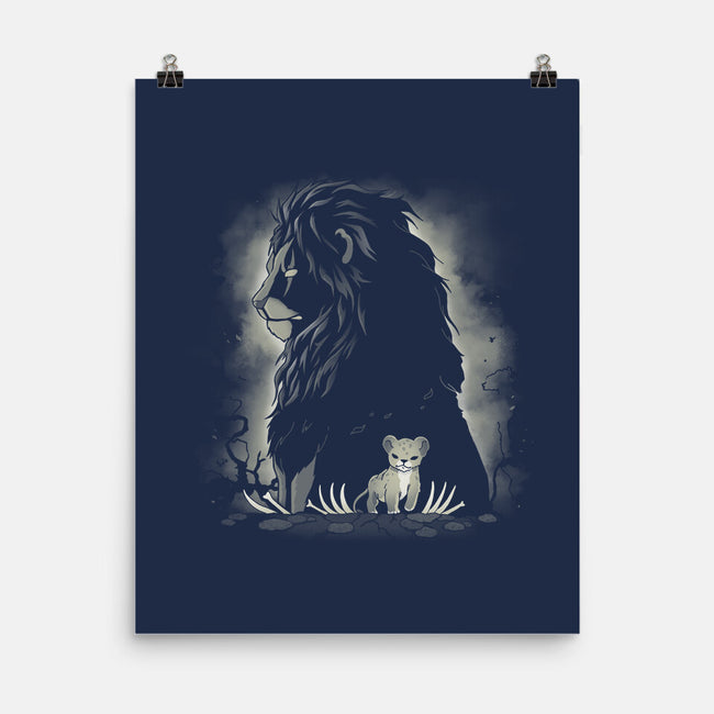 Darkness Lion-None-Matte-Poster-Vallina84