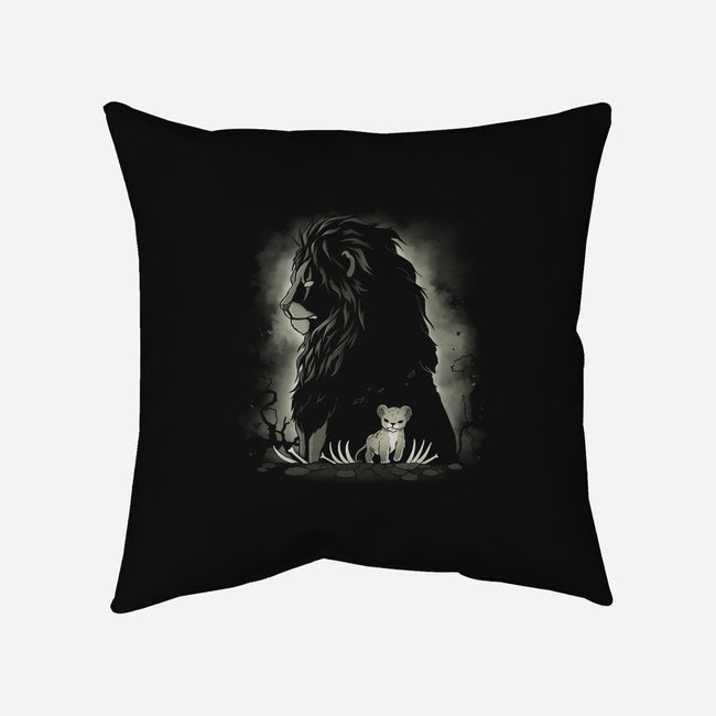 Darkness Lion-None-Removable Cover w Insert-Throw Pillow-Vallina84