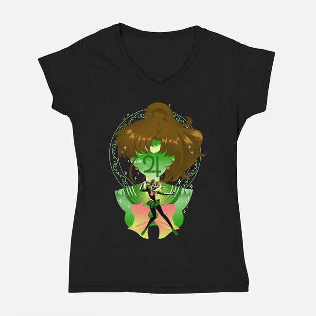 In The Name Of Jupiter-Womens-V-Neck-Tee-hypertwenty