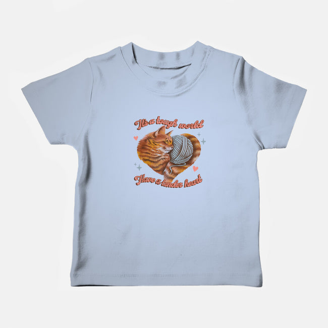 Tender Heart Cat-Baby-Basic-Tee-dandingeroz