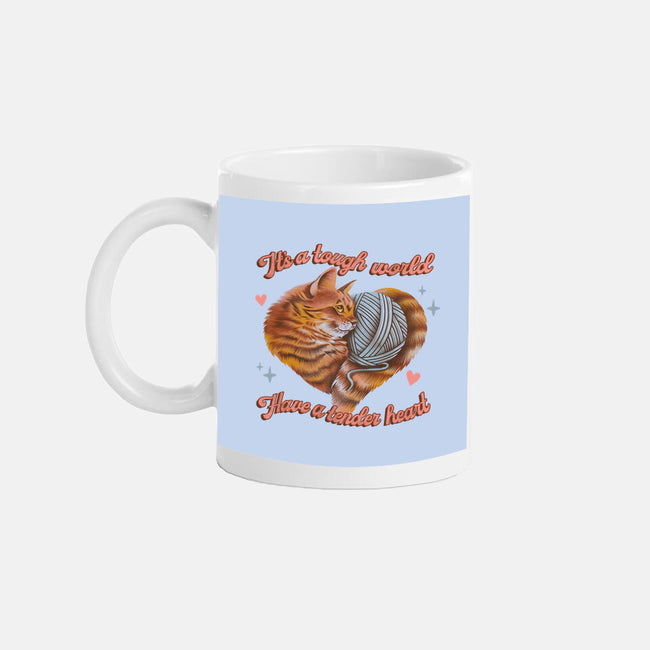 Tender Heart Cat-None-Mug-Drinkware-dandingeroz