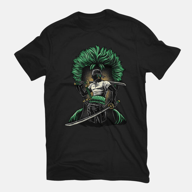 Pirate Hunter Fury-Womens-Basic-Tee-glitchygorilla