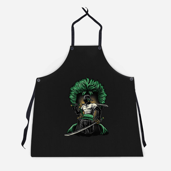 Pirate Hunter Fury-Unisex-Kitchen-Apron-glitchygorilla