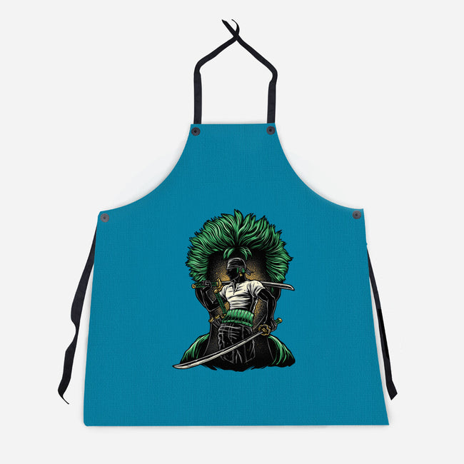 Pirate Hunter Fury-Unisex-Kitchen-Apron-glitchygorilla