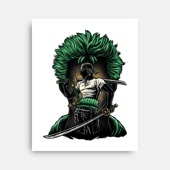 Pirate Hunter Fury-None-Stretched-Canvas-glitchygorilla