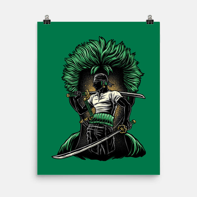 Pirate Hunter Fury-None-Matte-Poster-glitchygorilla