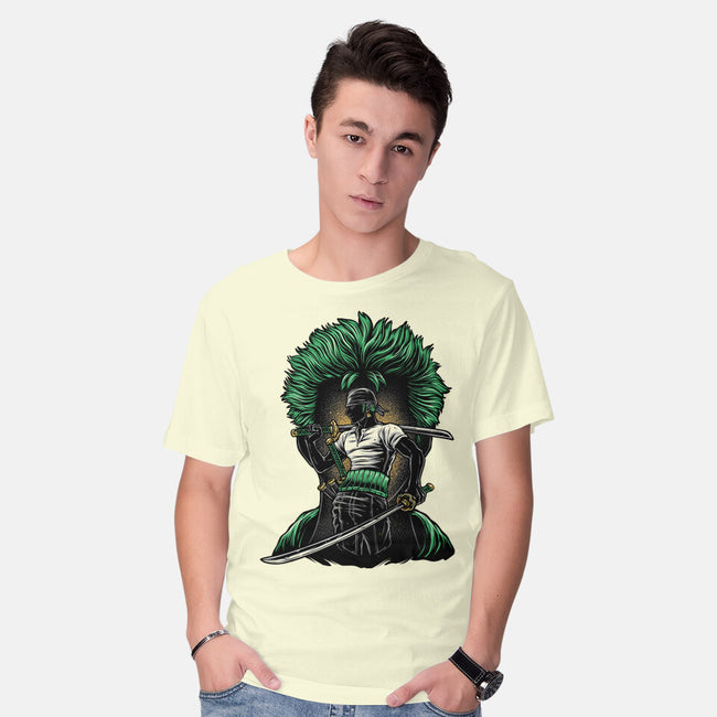 Pirate Hunter Fury-Mens-Basic-Tee-glitchygorilla