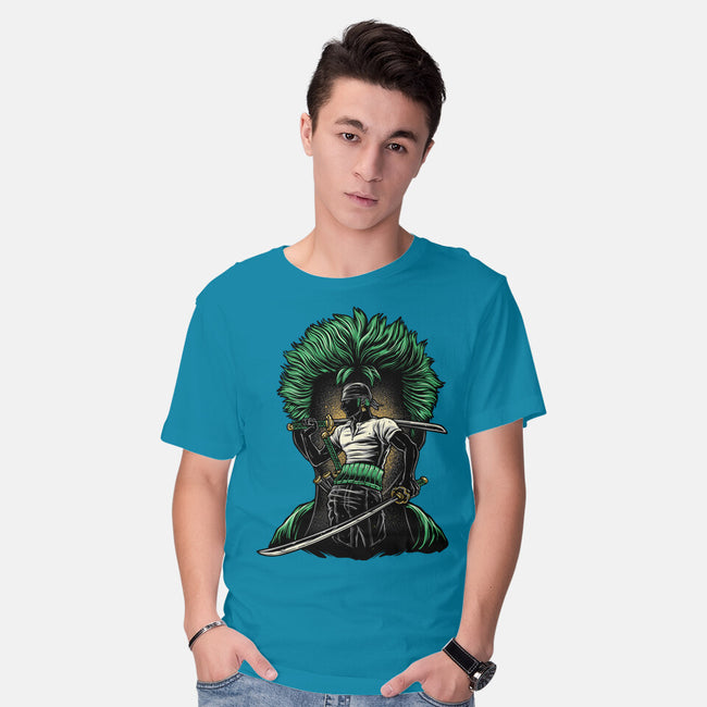 Pirate Hunter Fury-Mens-Basic-Tee-glitchygorilla