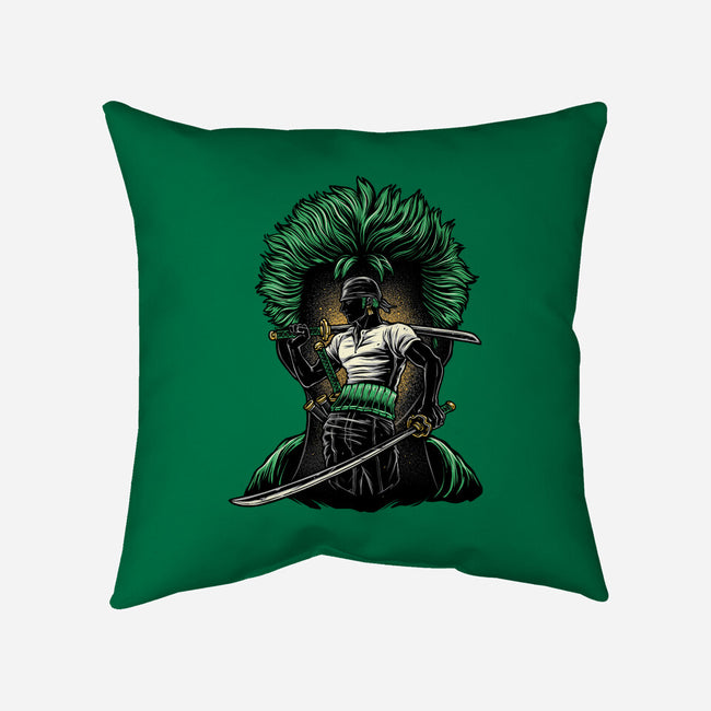 Pirate Hunter Fury-None-Removable Cover w Insert-Throw Pillow-glitchygorilla