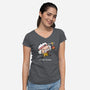 Lets Get Physical-Womens-V-Neck-Tee-Wenceslao A Romero