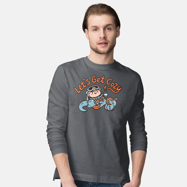 Lets Get Cozy-Mens-Long Sleeved-Tee-Wenceslao A Romero