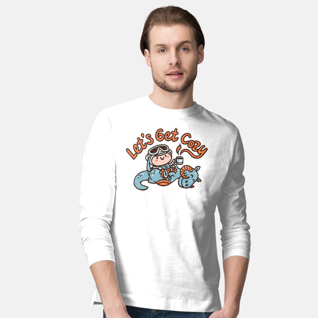 Lets Get Cozy-Mens-Long Sleeved-Tee-Wenceslao A Romero