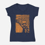 Anxious Scream-Womens-V-Neck-Tee-Wenceslao A Romero