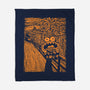 Anxious Scream-None-Fleece-Blanket-Wenceslao A Romero