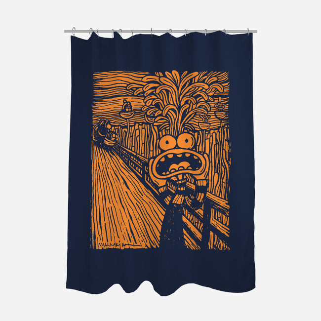 Anxious Scream-None-Polyester-Shower Curtain-Wenceslao A Romero