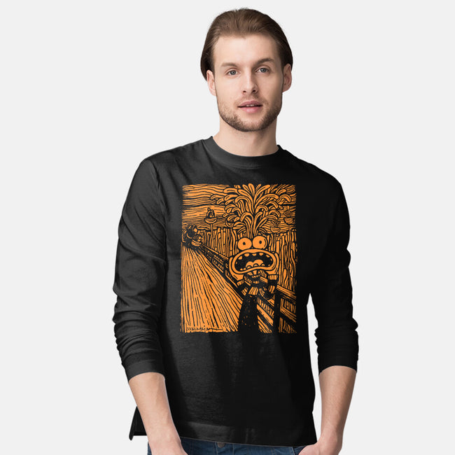 Anxious Scream-Mens-Long Sleeved-Tee-Wenceslao A Romero