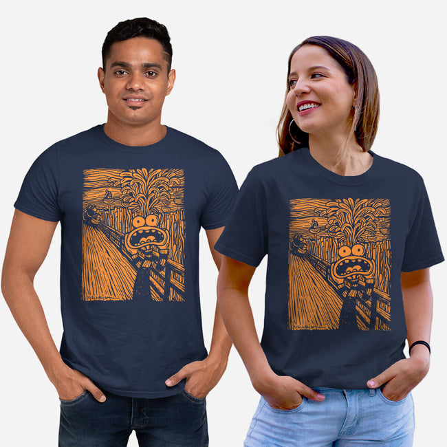 Anxious Scream-Unisex-Basic-Tee-Wenceslao A Romero