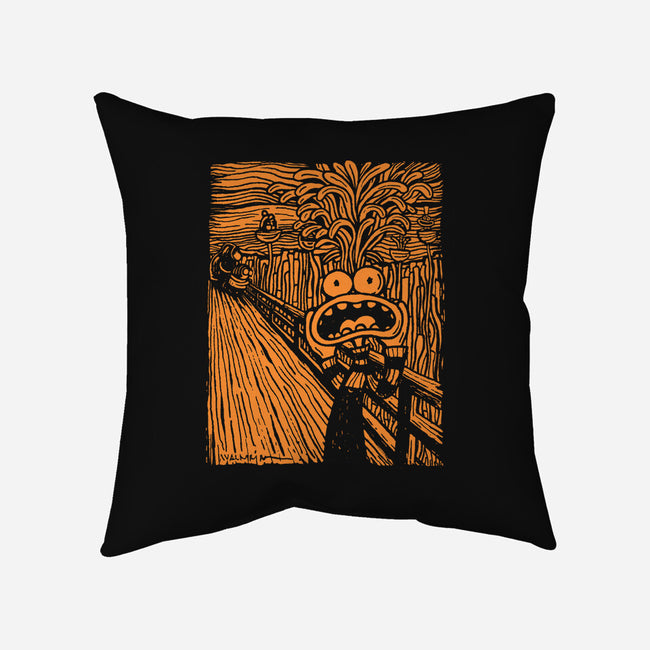 Anxious Scream-None-Removable Cover w Insert-Throw Pillow-Wenceslao A Romero