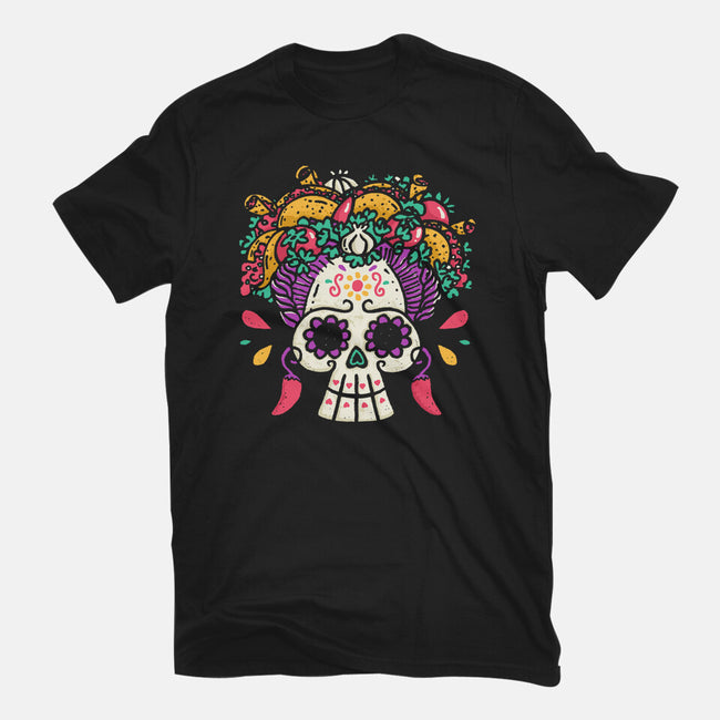 Frida Taco-Womens-Fitted-Tee-Wenceslao A Romero