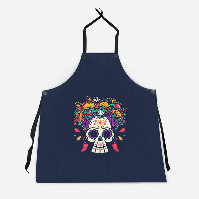 Frida Taco-Unisex-Kitchen-Apron-Wenceslao A Romero