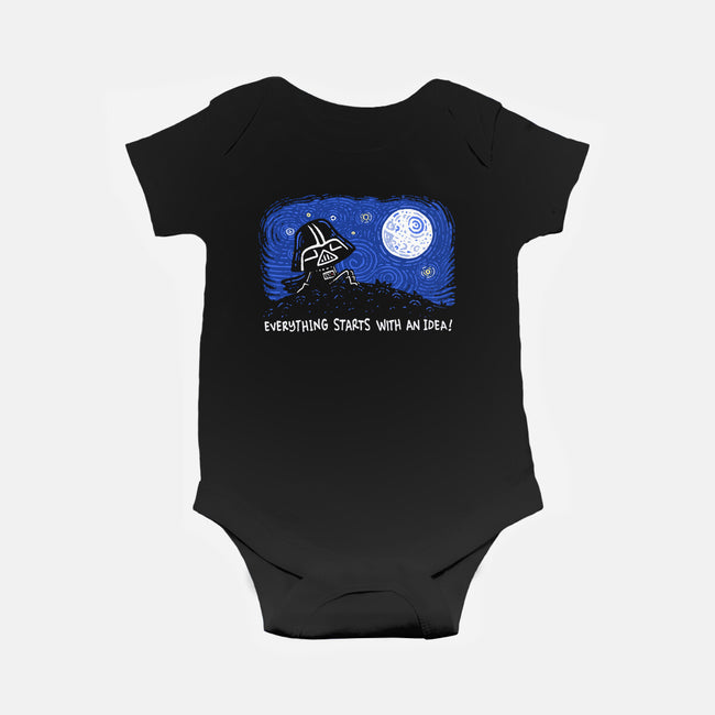 Everything Starts With An Idea-Baby-Basic-Onesie-Wenceslao A Romero