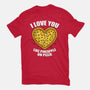 I Love You Like Pineapple On Pizza-Mens-Basic-Tee-Boggs Nicolas