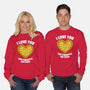 I Love You Like Pineapple On Pizza-Unisex-Crew Neck-Sweatshirt-Boggs Nicolas