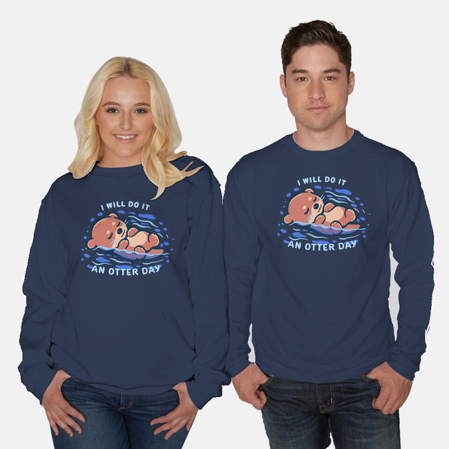 An Otter Day-Unisex-Crew Neck-Sweatshirt-TechraNova