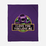 Purple Friend-None-Fleece-Blanket-glitchygorilla