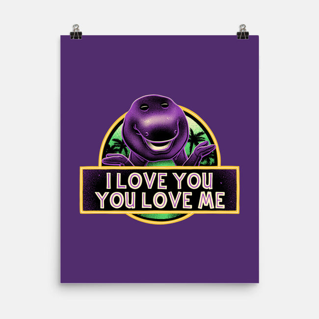 Purple Friend-None-Matte-Poster-glitchygorilla