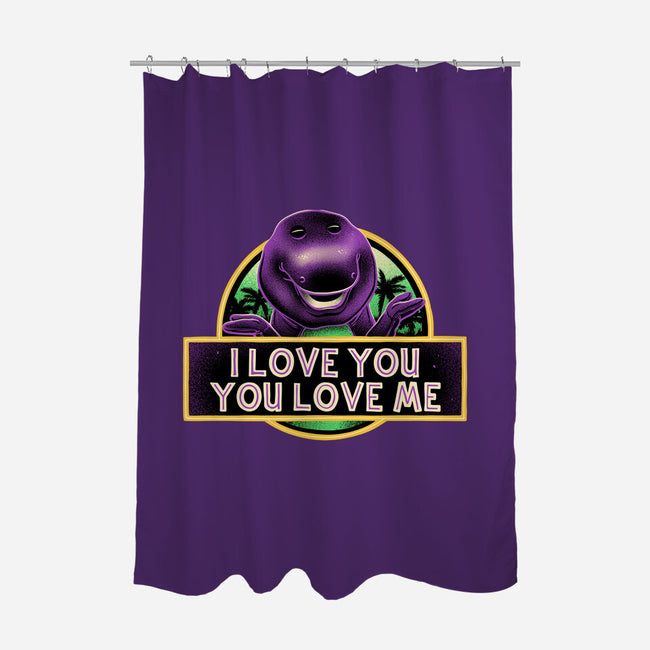 Purple Friend-None-Polyester-Shower Curtain-glitchygorilla