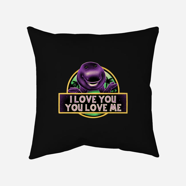 Purple Friend-None-Removable Cover w Insert-Throw Pillow-glitchygorilla