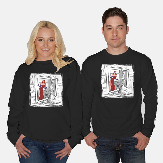 Take On Me Jessica-Unisex-Crew Neck-Sweatshirt-zascanauta