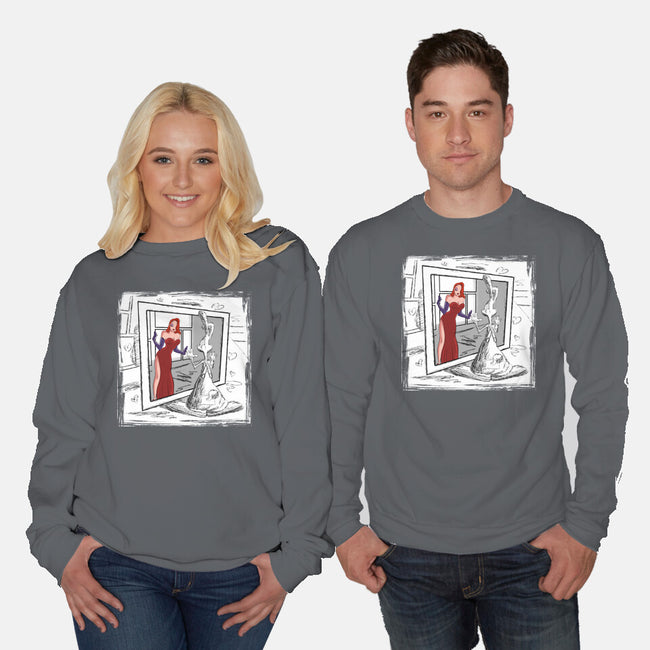 Take On Me Jessica-Unisex-Crew Neck-Sweatshirt-zascanauta