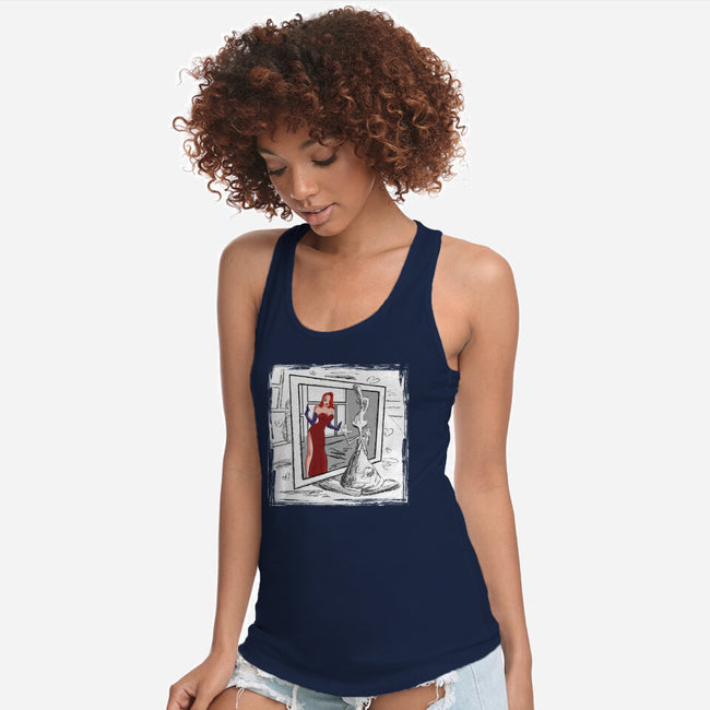 Take On Me Jessica-Womens-Racerback-Tank-zascanauta