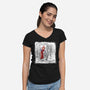 Take On Me Jessica-Womens-V-Neck-Tee-zascanauta