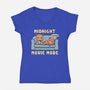 Midnight Movie Mode-Womens-V-Neck-Tee-NMdesign