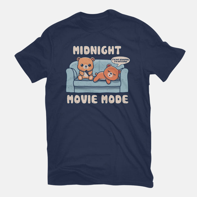 Midnight Movie Mode-Womens-Fitted-Tee-NMdesign