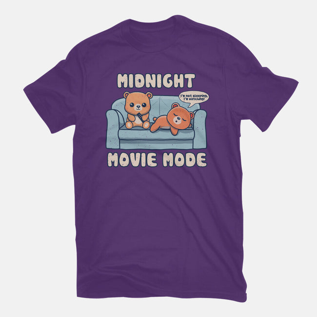 Midnight Movie Mode-Womens-Fitted-Tee-NMdesign