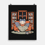 Cozy Book Winter Cat-None-Matte-Poster-Studio Mootant