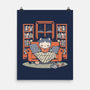 Cozy Book Winter Cat-None-Matte-Poster-Studio Mootant