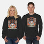 Cozy Book Winter Cat-Unisex-Crew Neck-Sweatshirt-Studio Mootant