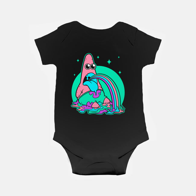 Star Cartoon Psychedelic-Baby-Basic-Onesie-Studio Mootant