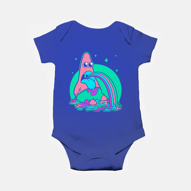 Star Cartoon Psychedelic-Baby-Basic-Onesie-Studio Mootant