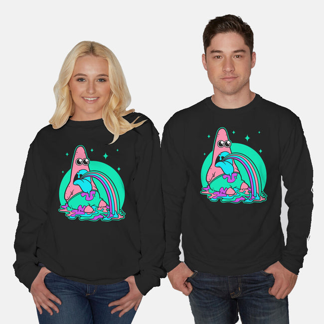 Star Cartoon Psychedelic-Unisex-Crew Neck-Sweatshirt-Studio Mootant