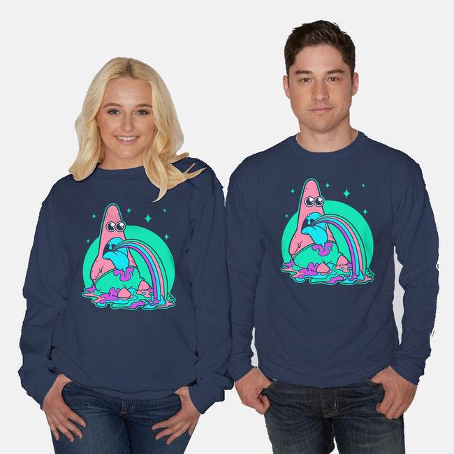 Star Cartoon Psychedelic-Unisex-Crew Neck-Sweatshirt-Studio Mootant