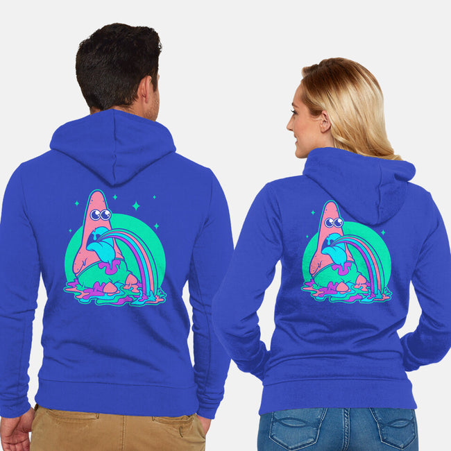 Star Cartoon Psychedelic-Unisex-Zip-Up-Sweatshirt-Studio Mootant